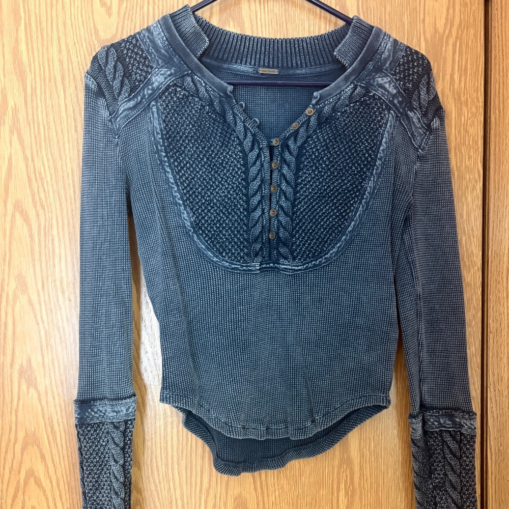 Free People Navy Thermal